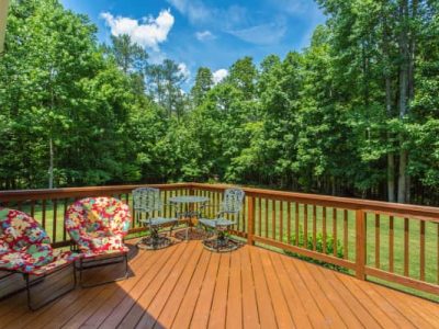 Backyard Outdoor Deck Installation