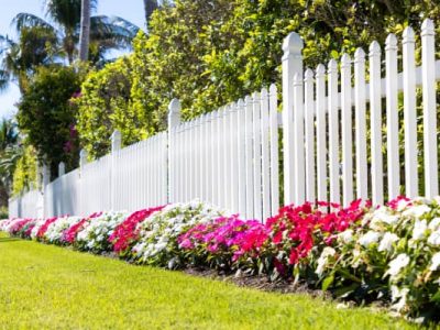 Garden Picket Fence Installation